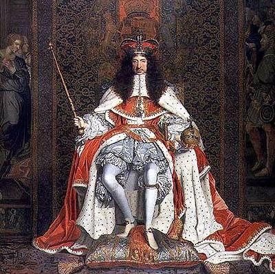  Charles II of England in Coronation robes